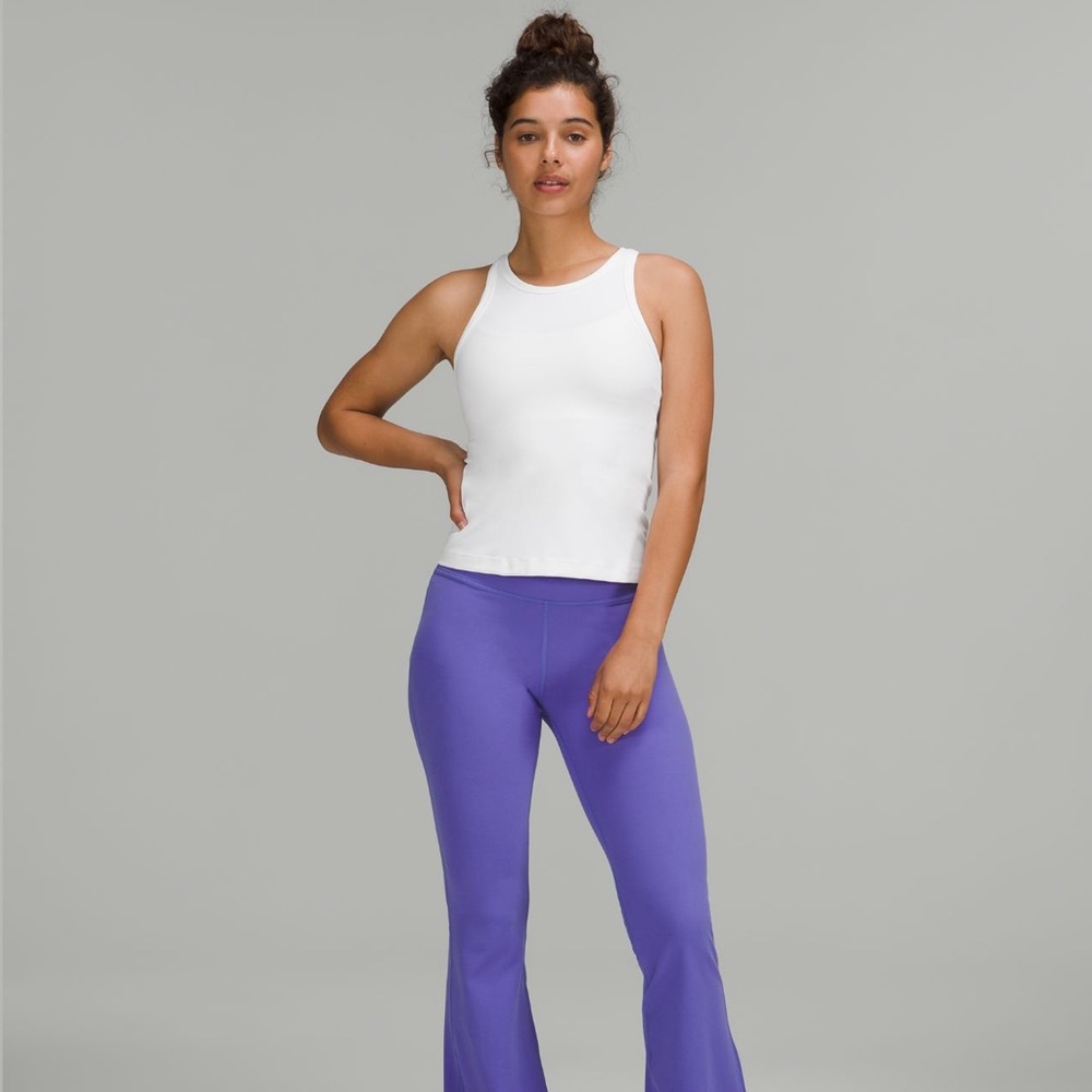 Lululemon Align Waist Length razor back in white. online only!!!! size 6
